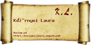 Környei Laura névjegykártya